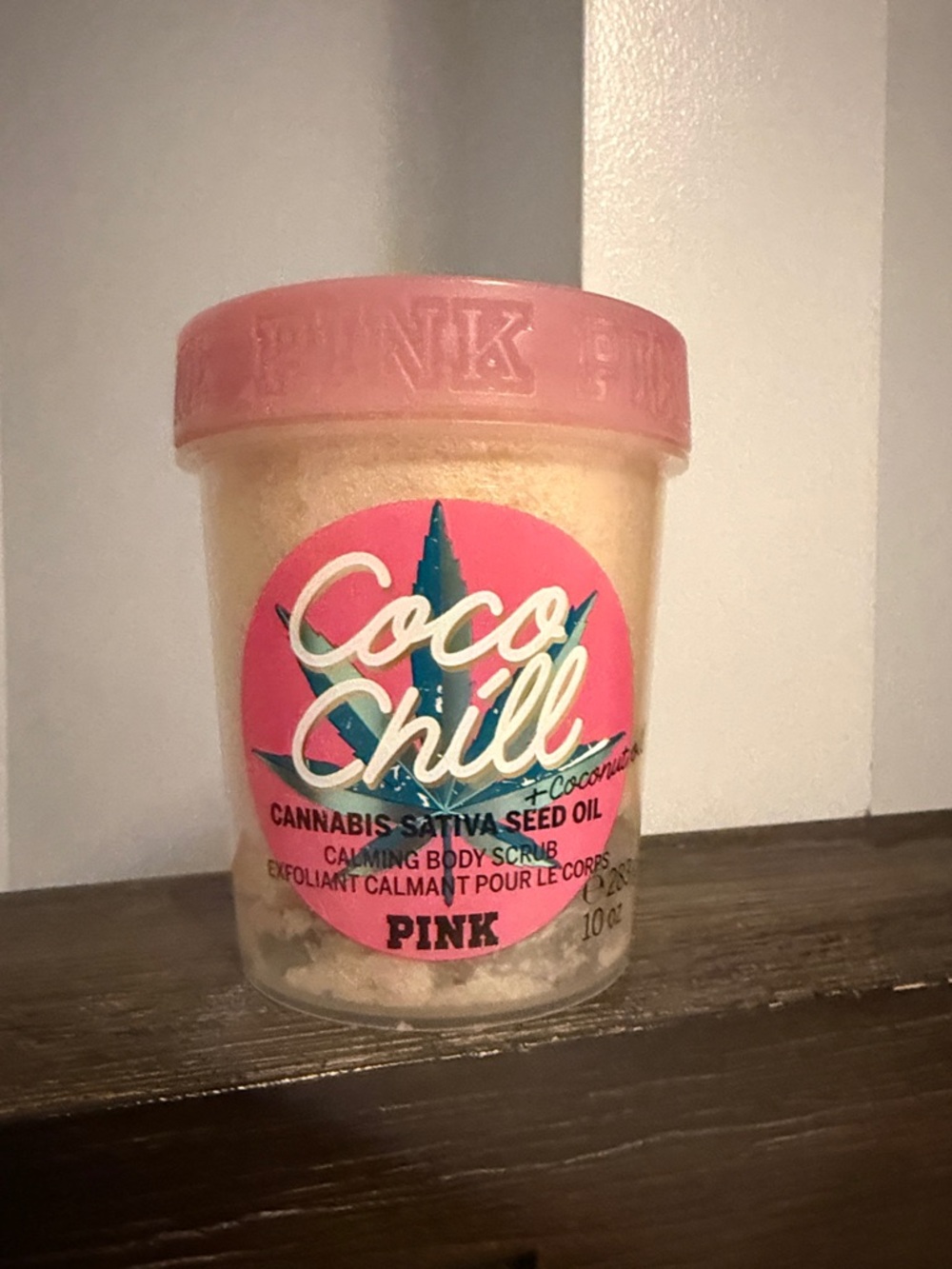 PINK Victoria's Secret Coco Chill Calming Body Scrub - Pink & Teal